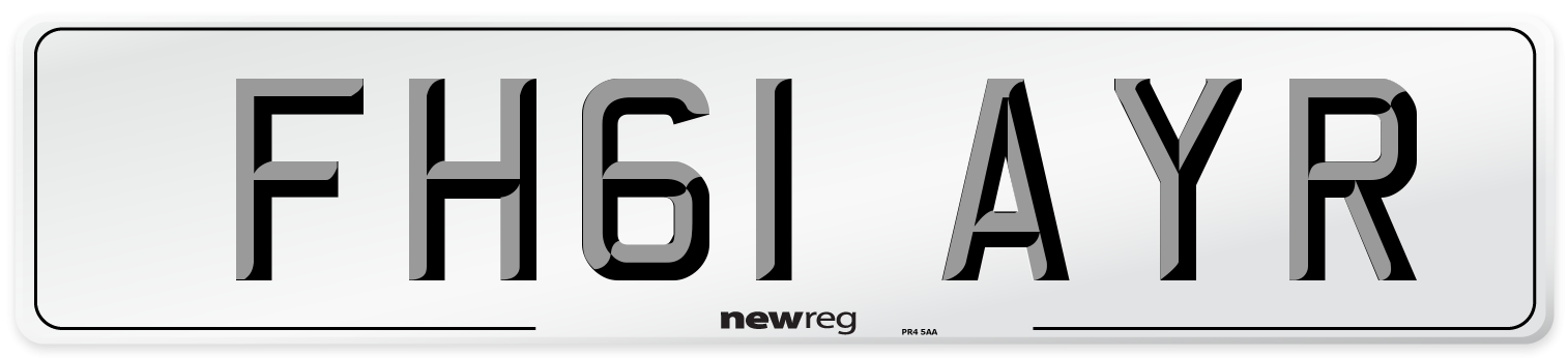FH61 AYR Number Plate from New Reg